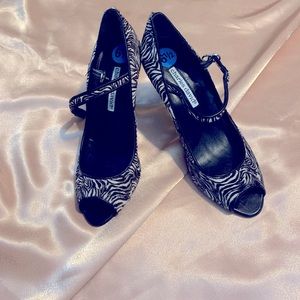 NWOB Charles David calf hair heels. Size 6.5
